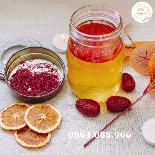[CHÍNH HÃNG] Saffron Super Negin Ngâm Mật ong Bạc Hà (Xay sẵn) + Tặng que lấy mật + trà hoa | BigBuy360 - bigbuy360.vn
