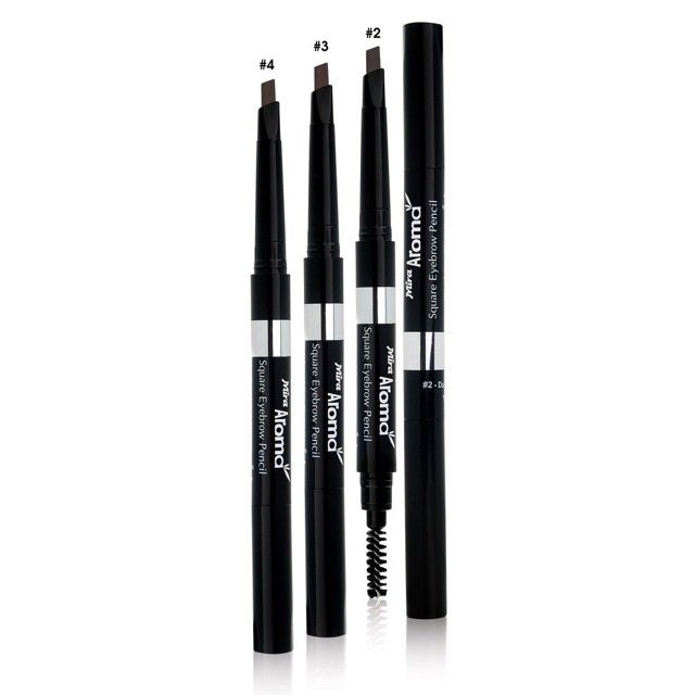 Chì mày định hình Aroma Square Eyebrow Pencil Hàn Quốc 2.5g - Hàng chính hãng