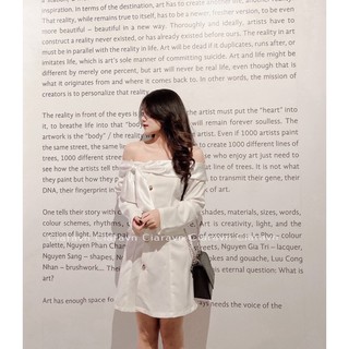 Váy Stella dress (đen/trắng)