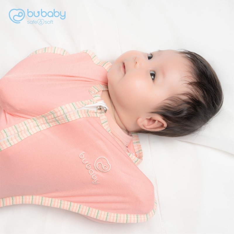 Khăn quấn, nhộng chũn, túi ngủ, kén ủ kéo khóa Bu Baby dành cho bé sơ sinh mềm mại cao cấp
