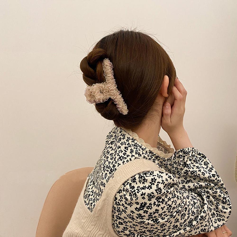 JARRED Kẹp Tóc Càng Cua Bằng Nhựa Màu Sắc Thanh Lịch Cho Nữ