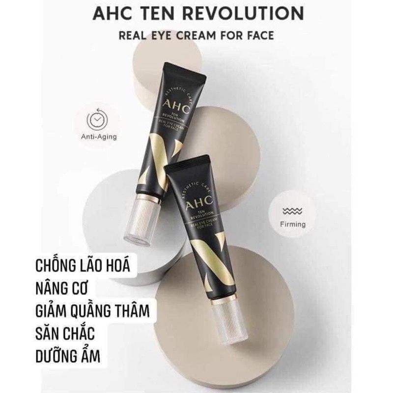 KEM MẮT AHC MẪU MỚI 2022 Màu Đen Ten Revolution 30g