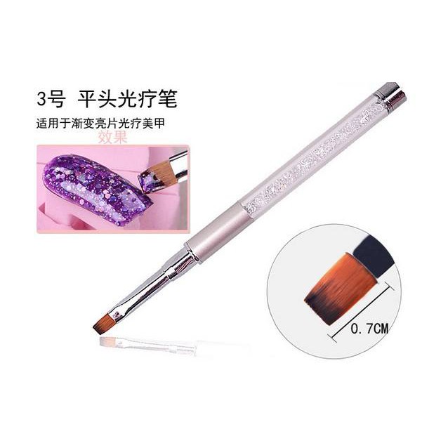 Bút Cọ Ombre Cán Đá Nail Art Brush Gel ( Lẻ 1 Cây )