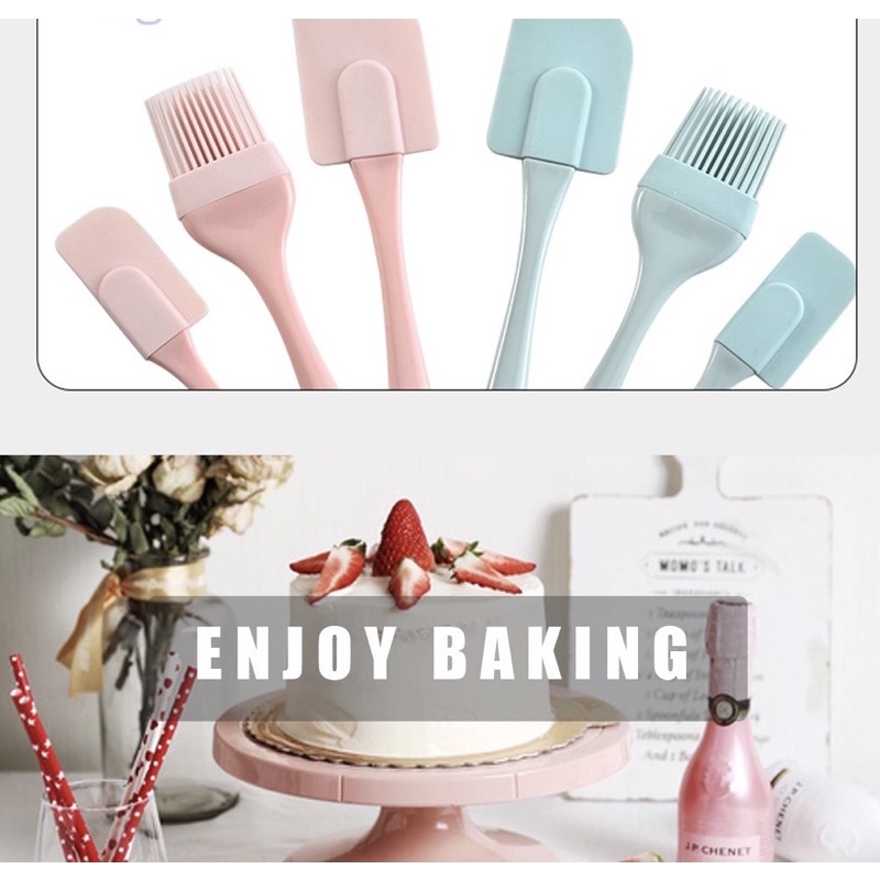 [GIẢM 40%] Set 3 Dụng Cụ Làm Bánh Silicon Chịu Nhiệt Tốt