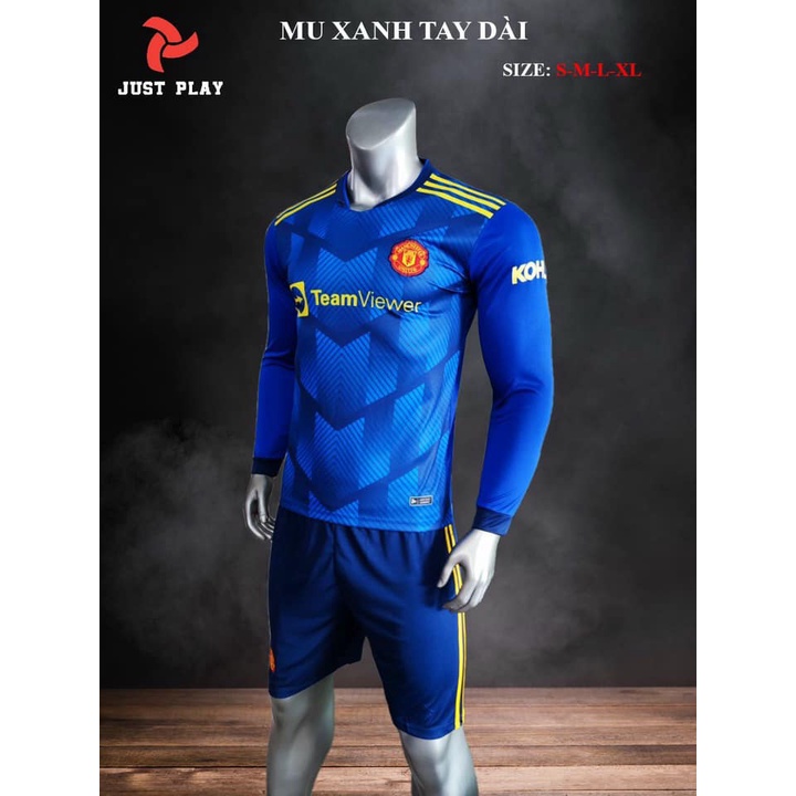 Mẫu Quần Áo Thể Thao Manchester United Mùa 2021 - 2022 TAY DÀI ĐỦ SIZE