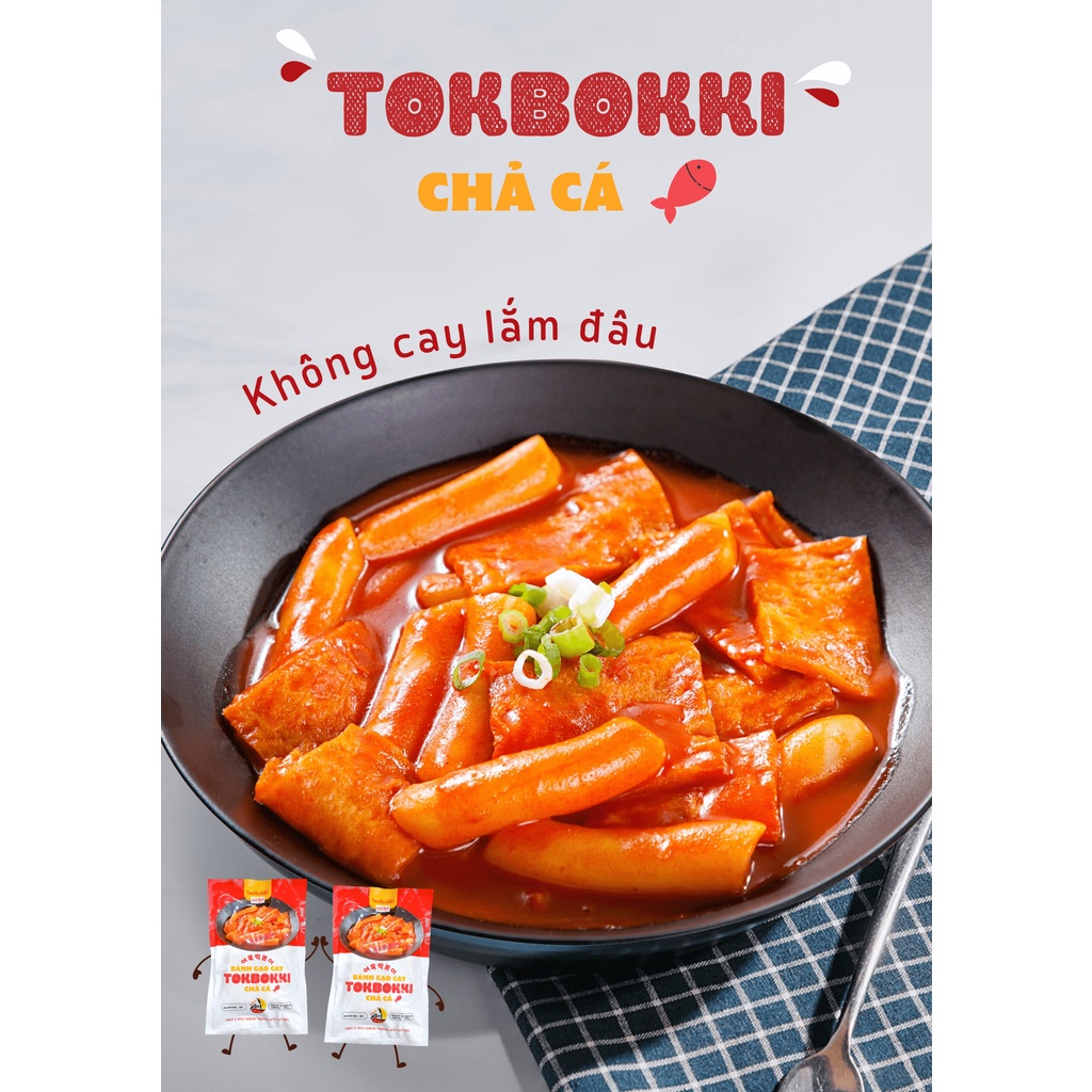 [SHIP HCM] Tokbokki Hàn Quốc kèm chả cá 315g
