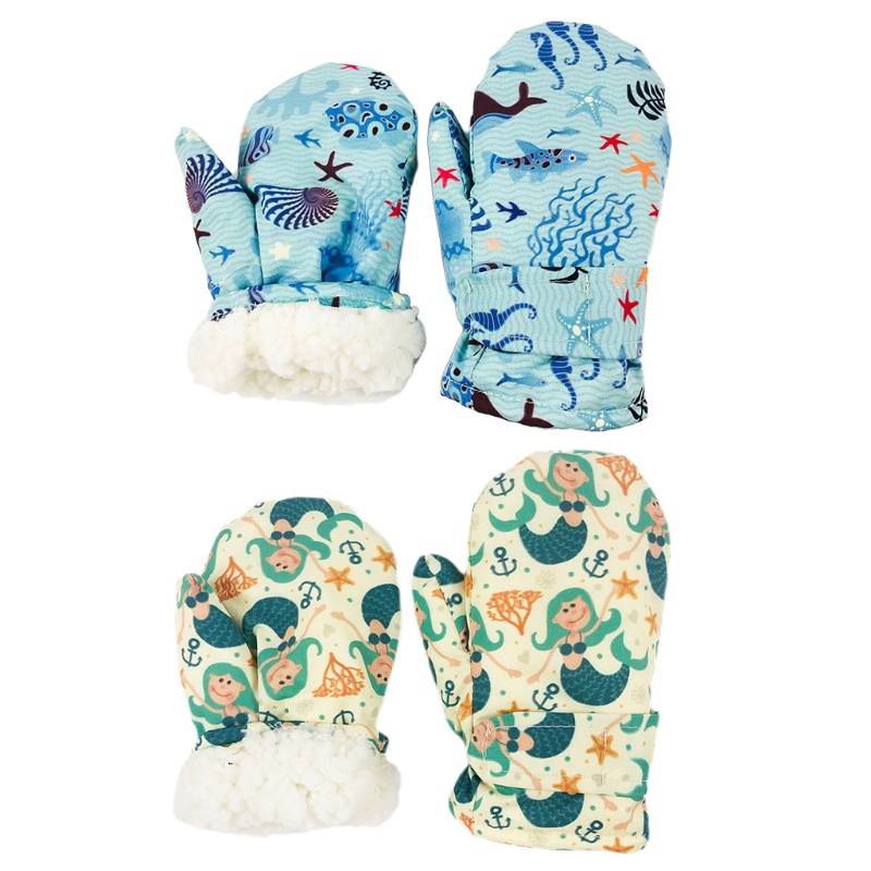 Găng Tay Phủ Toàn Bộ Ngón Tay Chống Gió Chống Nước Giữ Ấm Cho Trẻ Em Hoạt Động Thể Thao Ngoài Trời