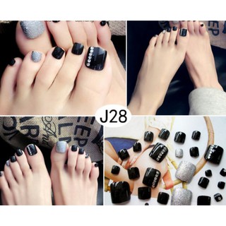 nail - bộ 24 móng giả chân - J28