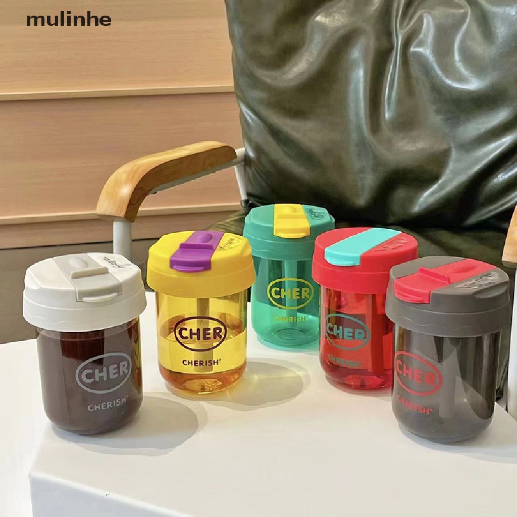 Bình Nước Nhựa 330ml Kèm Ống Hút Họa Tiết 3D Dễ Thương