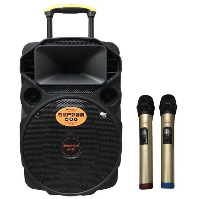 Loa kéo sansui A12-66 3 tấc tặng 2 mic UHF HÁT CỰC HAY