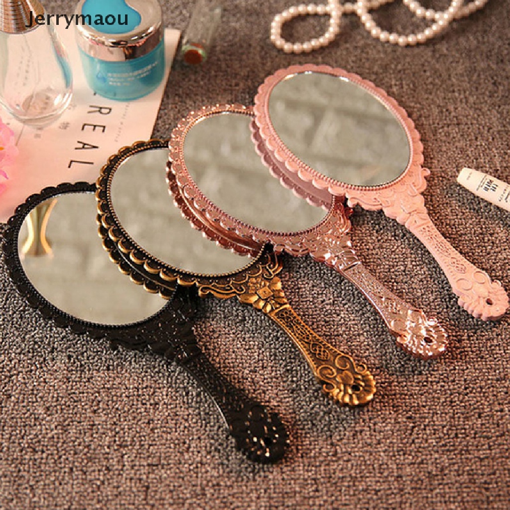 [Hàng mới về] Gương trang điểm cầm tay kiểu cổ điển tiện dụng bền