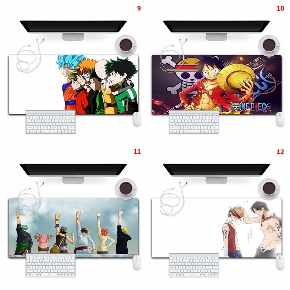 Thảm Lót Chuột Và Bàn Phím Cỡ Lớn 80x30cm In Hình Anime One Piece