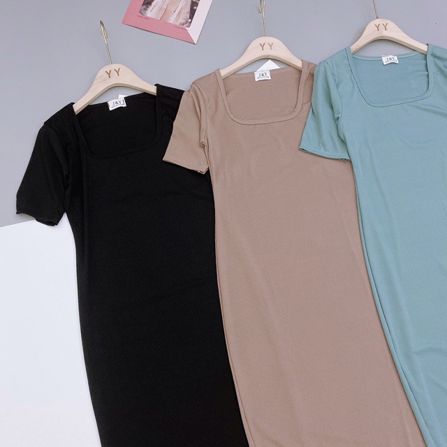 Váy body cổ vuông đủ 3 màu | BigBuy360 - bigbuy360.vn