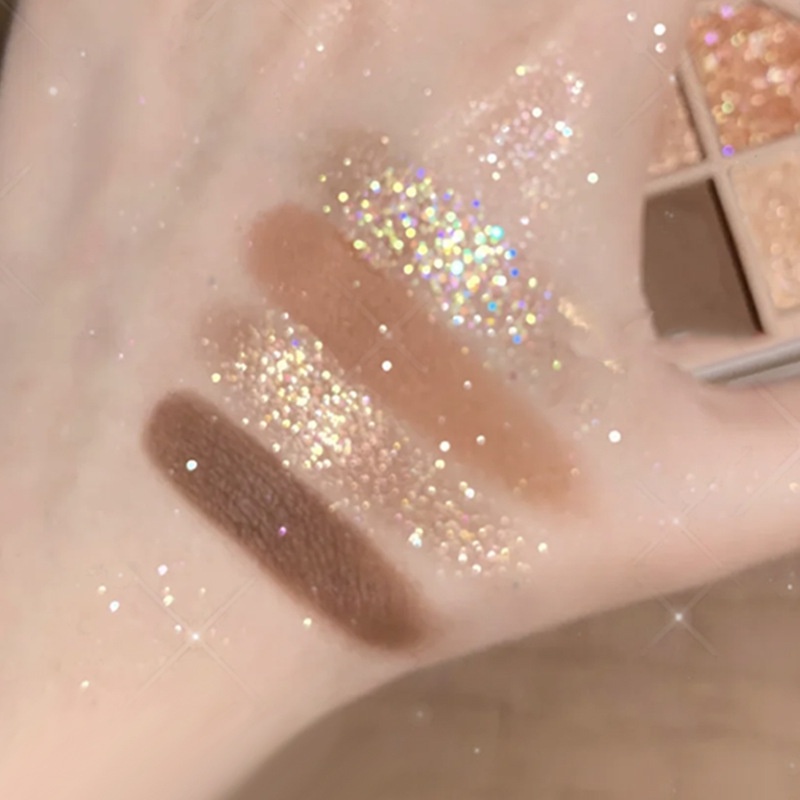 Bảng phấn mắt/má hồng/phấn má hồng màu đất lấp lánh thương hiệu LAMEILA