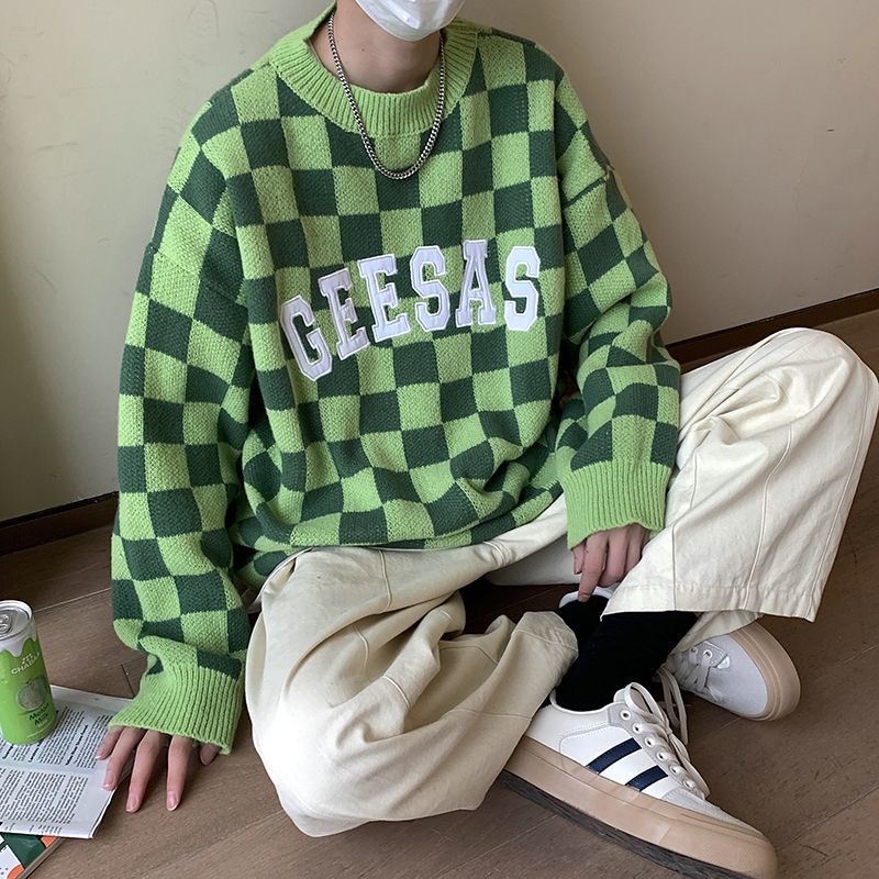 Áo len caro style hiphop 3 màu đen đỏ xanh unisex nam nữ