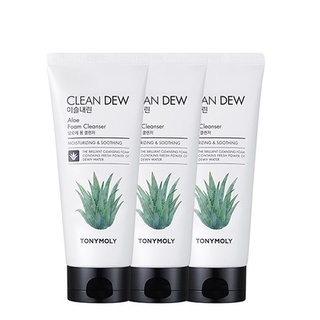 Set 3 sữa rửa mặt tạo bọt chiết xuất lô hội làm sạch sâu tonymoly 180ml