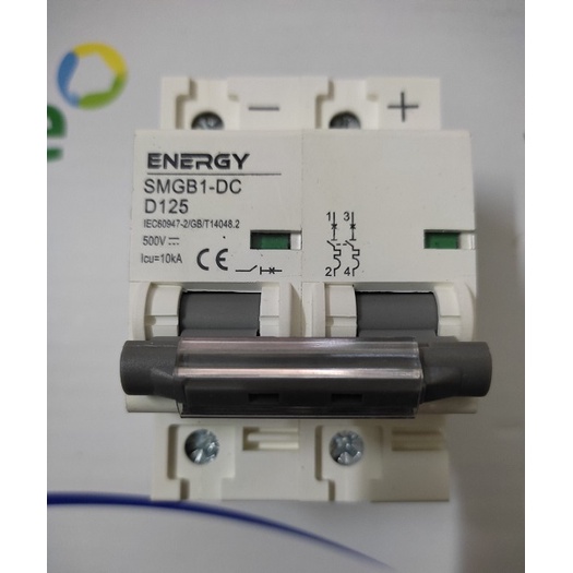 Thiết bị đóng cắt MCB DC 2P 125A 500VDC ENERGY - Thiết Bị Điện ENERGY
