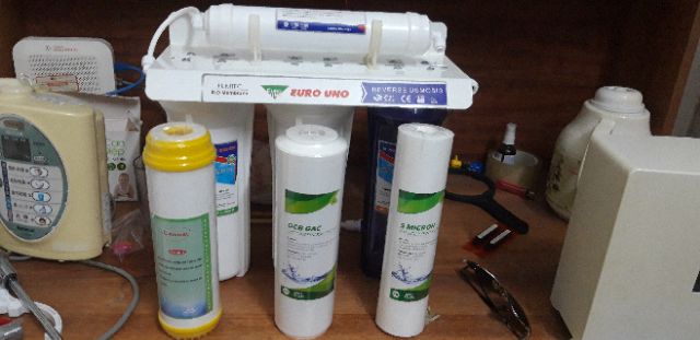 Bộ loc thô 4 lõi sử dụng cho máy lọc ion kiềm