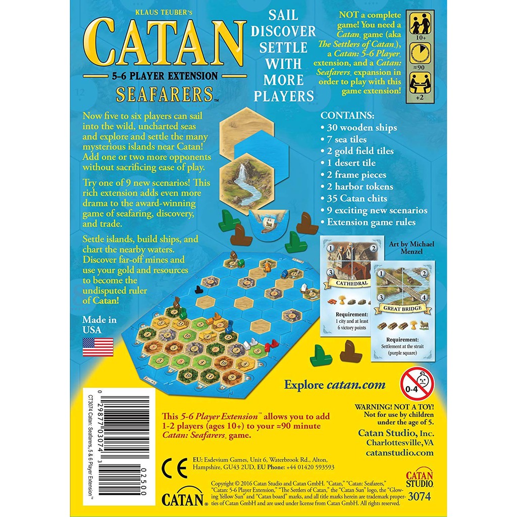 CATAN BẢN MỞ RỘNG 5-6 NGƯỜI- CHỈ CHƠI KÈM KHI CÓ BẢN CƠ BẢN