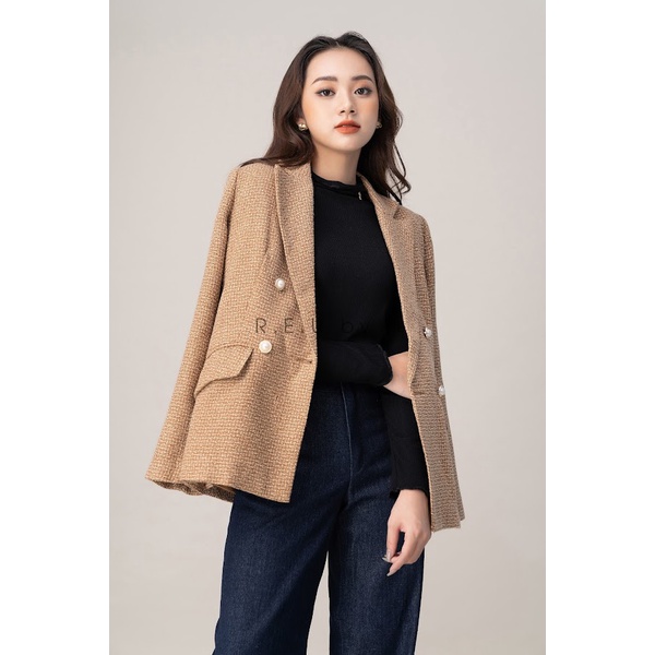 Áo vest dạ 21VT023 Dạ Tweed | BigBuy360 - bigbuy360.vn