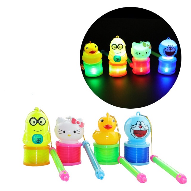 Lồng đèn NOEL Trung thu lò xo thần kỳ có đèn cinnamoroll, kitty, minion, doreaon