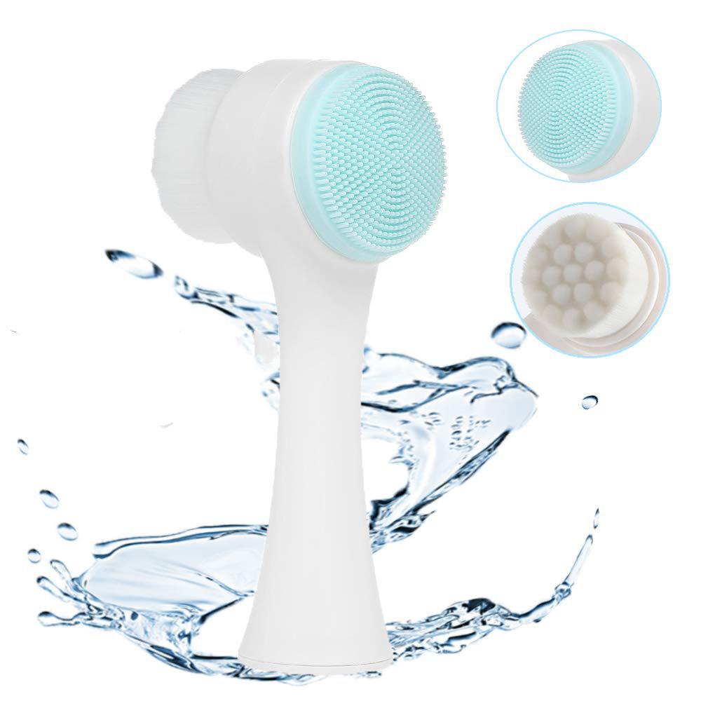 BORAG Bàn Chải Silicone 3D Hai Mặt Chăm Sóc Da