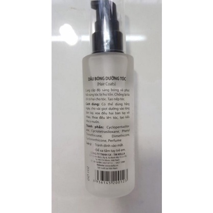 Dầu Bóng Dưỡng Tóc Kella dạng chai thủy tinh 60ml_DẦU BÓNG KELLA NẮP ĐEN