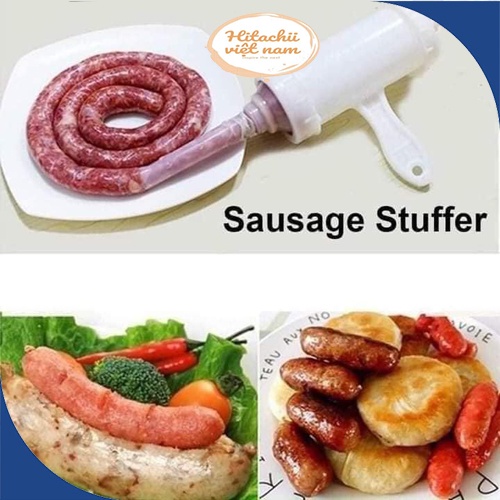 Khuôn làm xúc xích đa năng tiện lợi dễ dàng chế biến, Dụng cụ nhồi xúc xích khuôn làm lạp xưởng dồi sụn bằng tay giá rẻ