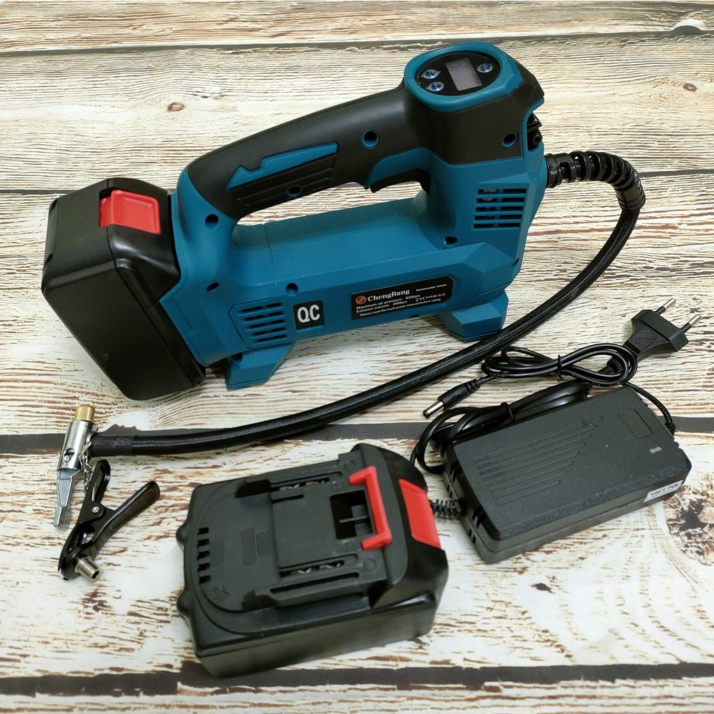 SV Máy bơm hơi dùng pin 18V - 21V tự động (chung chân pin Makita)