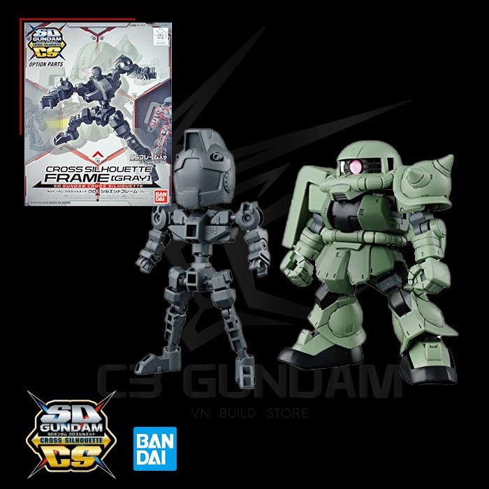 MÔ HÌNH LẮP RÁP SD CS OPTION PARTS FRAME (GRAY) SD Gundam Cross Silhouette SDCS BANDAI