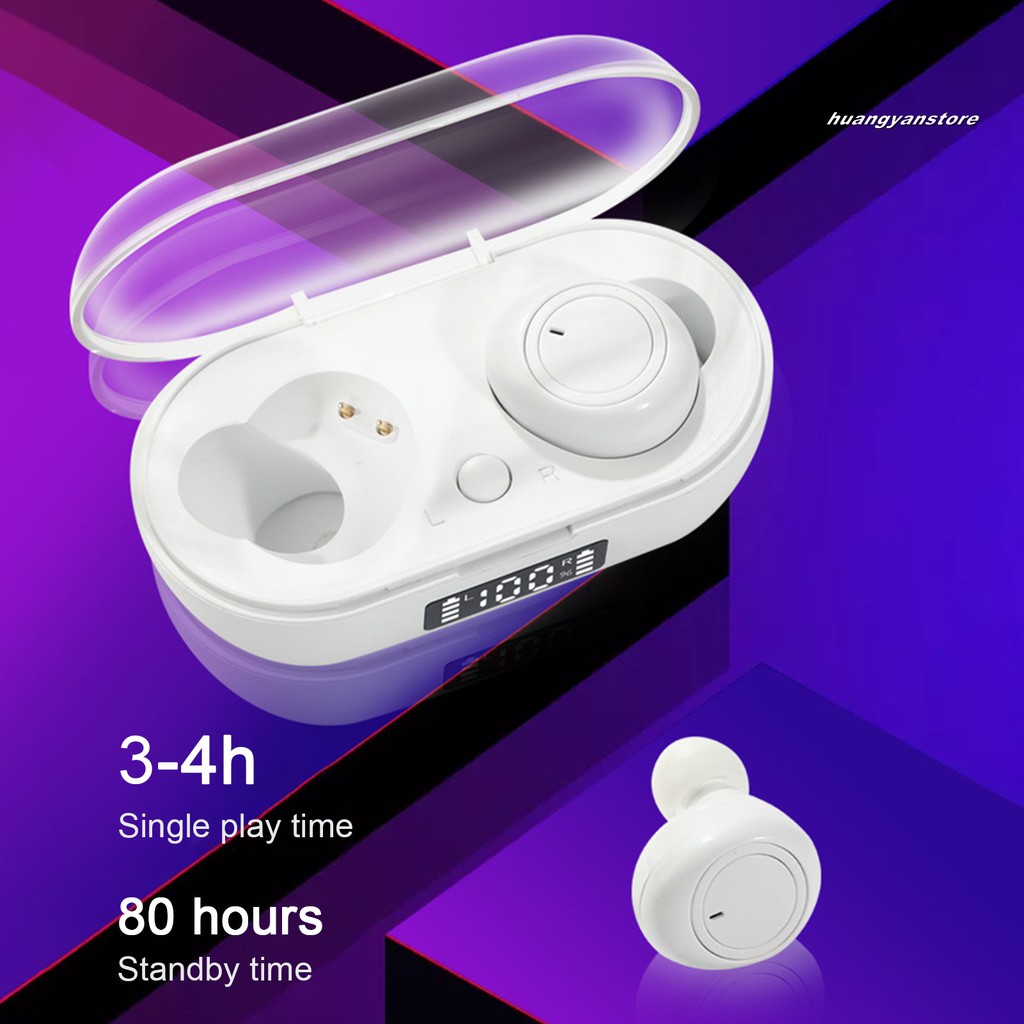 Tai Nghe Nhét Tai S100 Bluetooth 5.0 Tws Mini Kèm Hộp Sạc