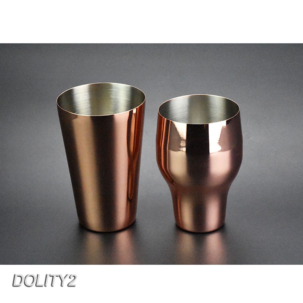 Bình Lắc Cocktail Bằng Thép Không Gỉ Màu Bạc 2 Cái