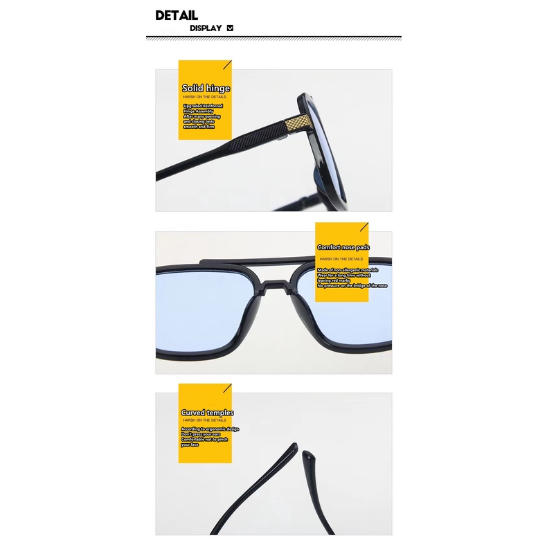 Kính Mát Gọng Vuông In Logo Avengers Tony Stark Thời Trang Cho Nam #3