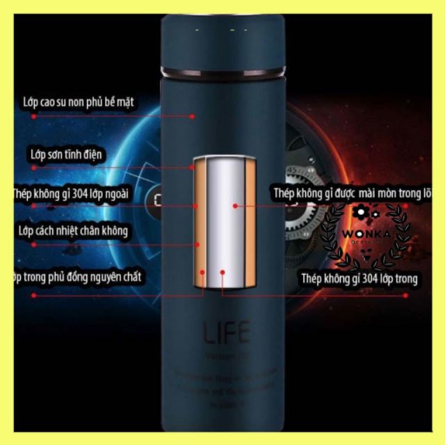 Bình giữ nhiệt Life lõi inox cao cấp