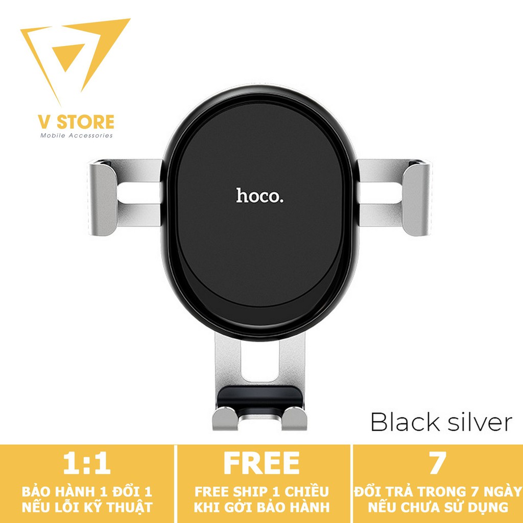 Giá đỡ điện thoại trên xe hơi ô tô Hoco CA56 gắn họng gió điều hòa hợp kim nhôm
