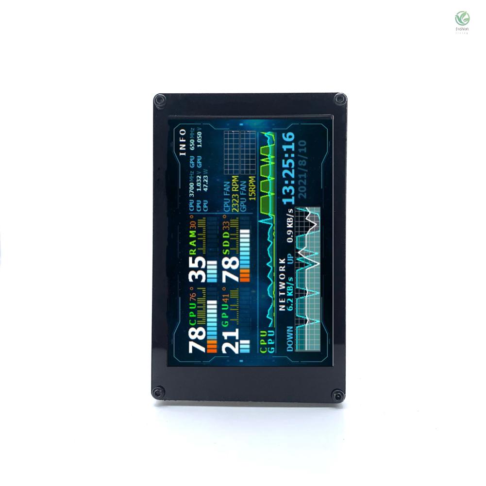Màn Hình Hiển Thị 360 Độ 3.5 Inch IPS° Cổng USB Kép Xoay Được Cho Máy Tính Raspberry Pi ITX PC Chassis