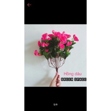 Hoa đỗ quyên cụm Cây hoa giả trang trí nhà cửa ,sự kiện trang trí,phòng khách và khách sạn