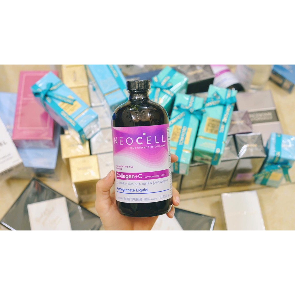 [MẪU MỚI NHẤT] Nước Uống Collagen Lựu Neocell Collagen + C Pomegranate Liquid 473ml (CHUẨN USA) | BigBuy360 - bigbuy360.vn