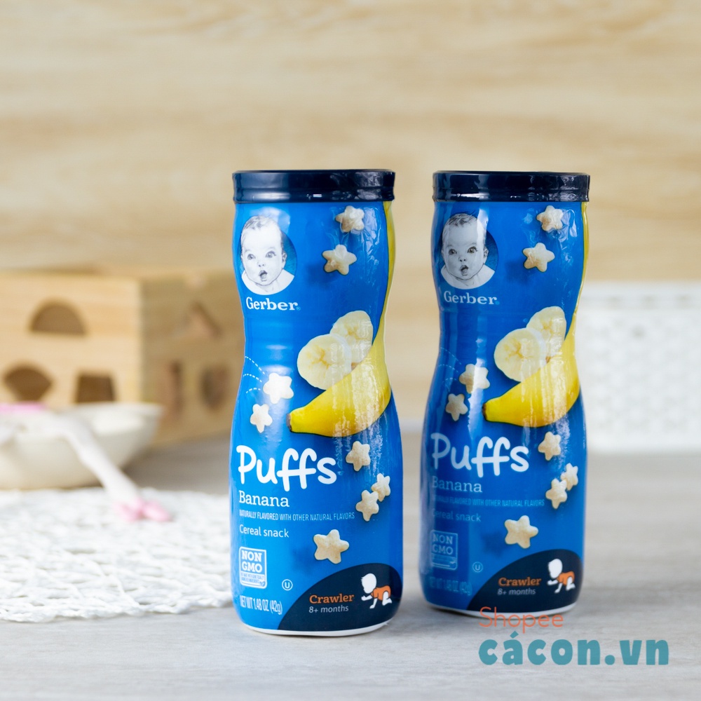 Bánh ăn dặm Gerber Puffs bánh Gẻber cho bé