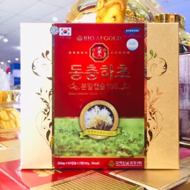 [HÀNG MỚI VỀ] Đông Trùng Hạ Thảo BIO APGOLD, Hộp 2 lọ