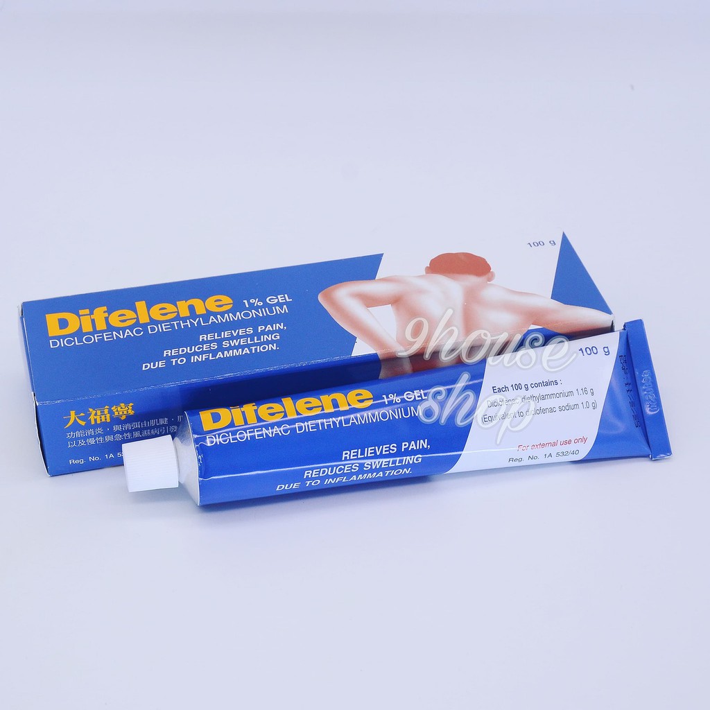 01 Dầu Xoa Bóp Xương Khớp Difelene 100gram Thái Lan (người thoát vị đĩa đệm và vận động nặng)