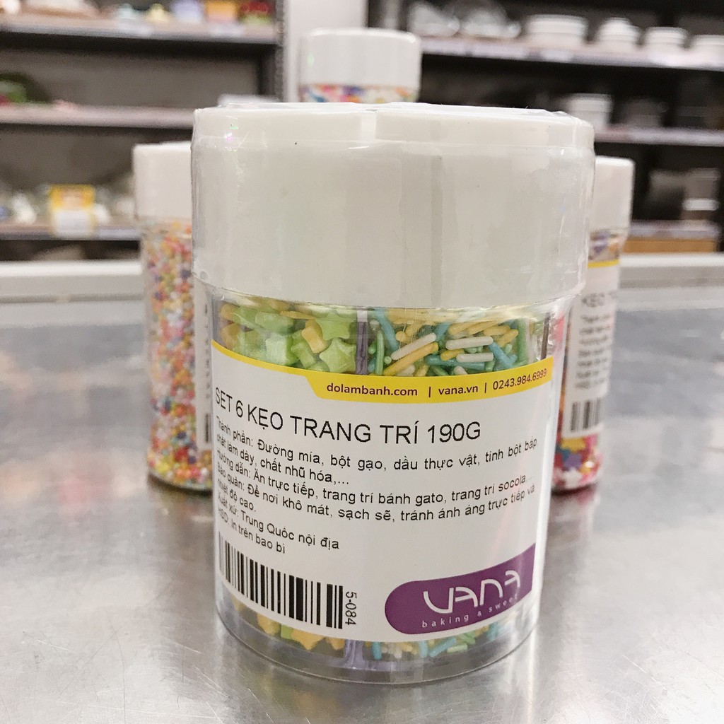 SET 6 KẸO TRANG TRÍ 190G