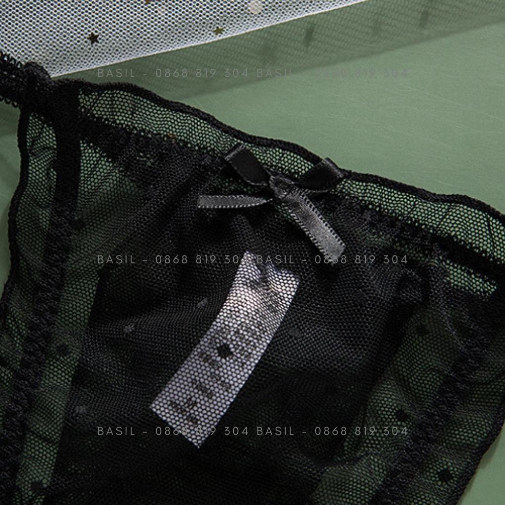 Quần lót nữ S16 cotton mềm mại quần lọt khe S17 ren hoa gợi cảm BASIL
