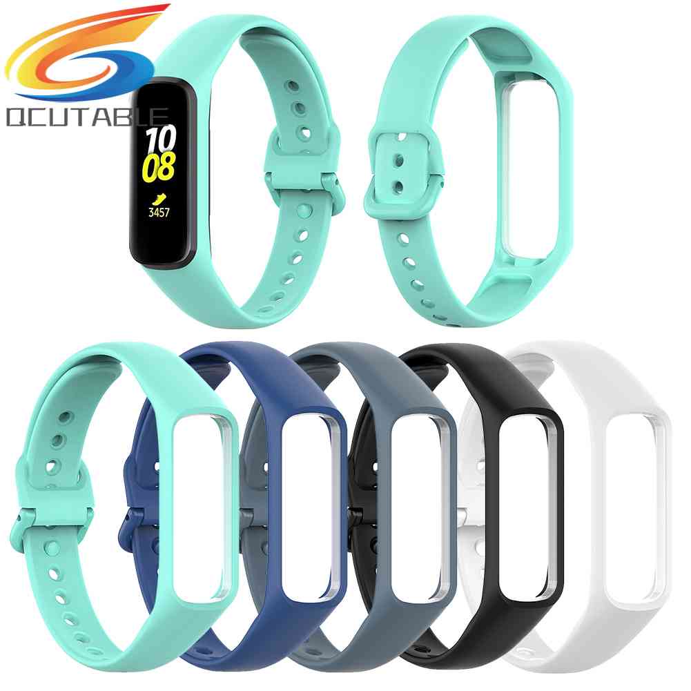 Dây Đeo Silicone + Khung Bảo Vệ Cho Đồng Hồ Thông Minh Samsung Galaxy Fit-E SM-R375