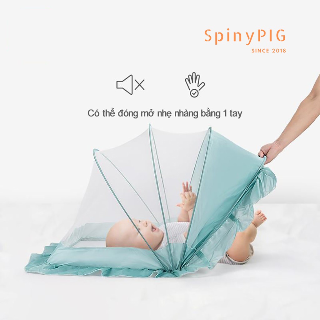 Màn chụp cho bé ngủ chắn sáng chống muỗi và côn trùng chất liệu sợi Polyester dai bền hàng loại đẹp