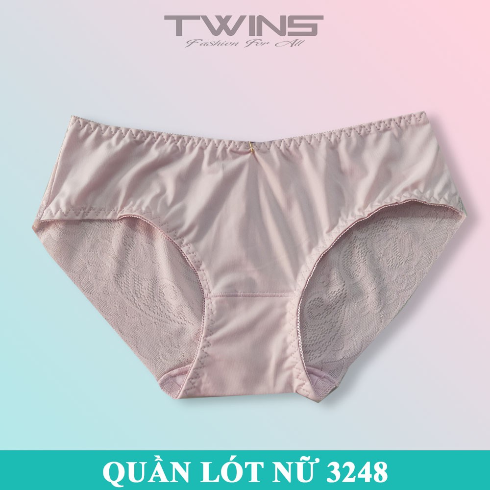 Quần lót nữ thun lạnh phối ren cao cấp Thịnh Phát 3248 chất mềm mịn thoáng mát không lộ đường may size dưới 60kg