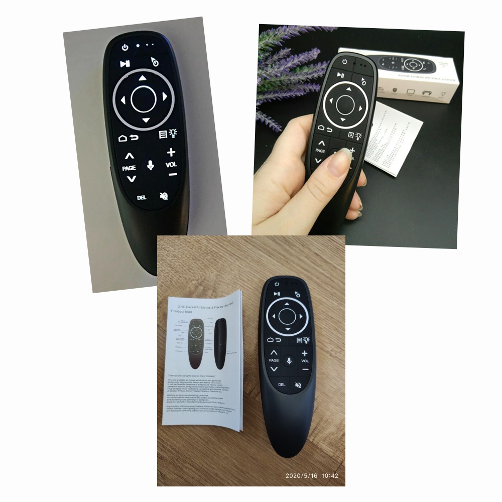 Điều khiển Chuột bay Voice G10s - Remote Mouse Air Voice sử dụng cho TV Box Học Lệnh Kèm Chức Năng Con Quay Hồi Chuyển