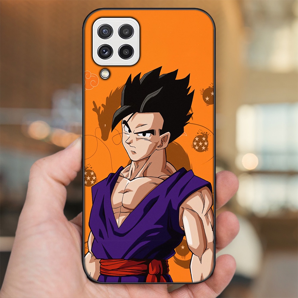 Ốp lưng Samsung A22 4G, A22 5G viền đen in hình Gohan Dragon Ball