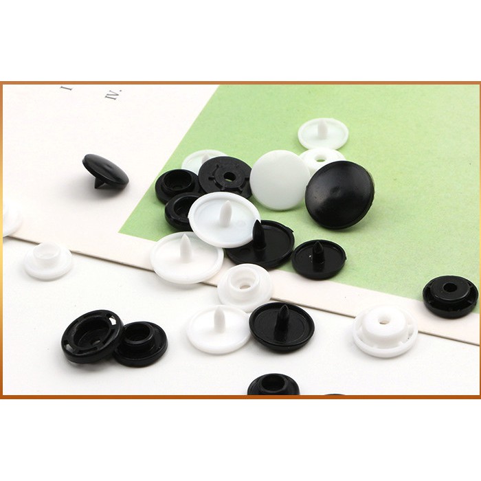 Combo 5 bộ khuy bấm quần áo 4 chi tiết, nút áo nựa [10,12,14mm]