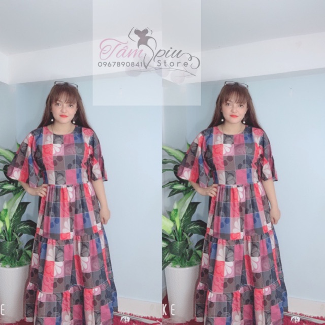 Đầm maxi bigsize ❤️ 𝐇𝐈̀𝐍𝐇 𝐓𝐇𝐀̣̂𝐓❤️ THÔ CẨM ( hình thật shop chup) | BigBuy360 - bigbuy360.vn